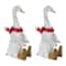 10" Winter Goose Figurine with Boots Set